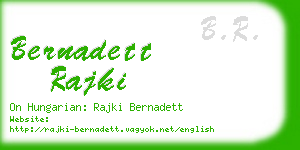 bernadett rajki business card